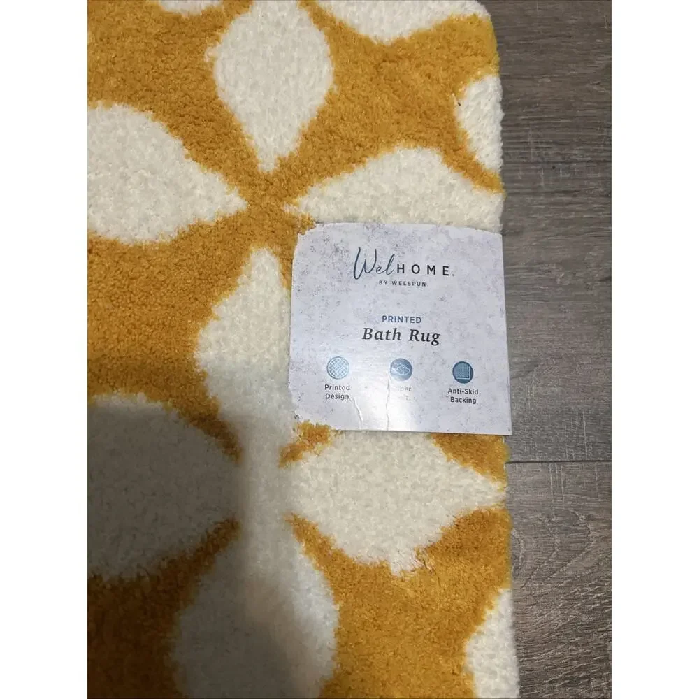 Welhome Printed Bath Rug Set Of Two Super Soft Anti Skid Bohemian Decor